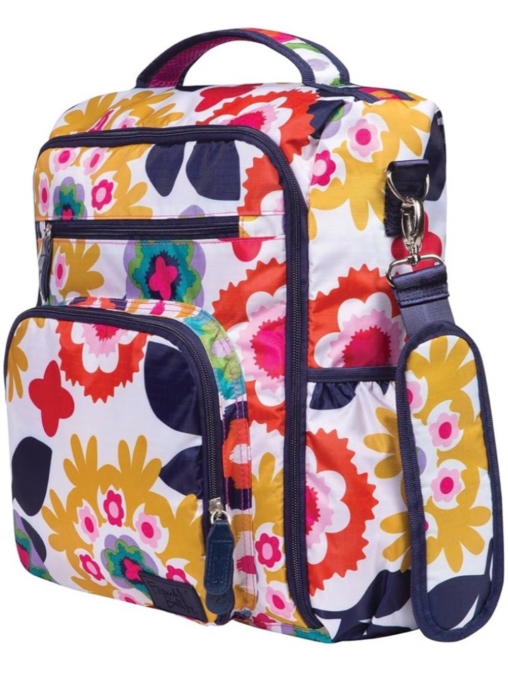 Floral Multicolor Crossbody diaper Bag/backpack/travel bag - Picture 2 of 15